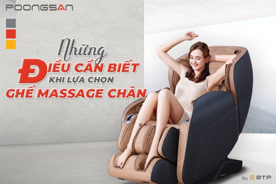 Những điều cần biết khi lựa chọn ghế massage chân tại nhà